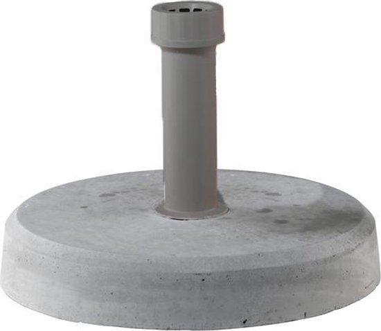 Verbinding verbroken Kosten Inpakken Parasolvoet rond 25kg beton 43cm grijs | bol.com