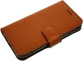 Made-NL vijf pasjes (Samsung Galaxy A52 (5G)) book case Bruin robuuste reptielen print leer Schijfmagneet