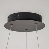 Straluma Zwarte hanglamp ring 60 cm met geïntegreerd LED