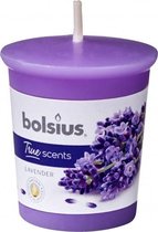 geurkaars True Scents Lavendel 4,5 cm wax paars