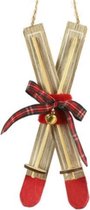 kersthanger Ingemar M 38 x 8 cm hout goud/rood