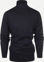 Steppin' Out Herfst/Winter 2021 Trui Cotton Cashmere Coltrui Mannen - Regular Fit - Katoen - Blauw (L)