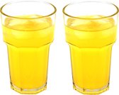 2x Multiglass New Delhi 28cl l Onbreekbare kunststof l Plastic drinkglazen