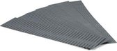 ladeverdelers 44 x 10 cm polypropyleen grijs 6 stuks