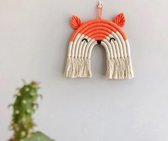 Akyol - Macrame touw - Macrame plantenhanger - Macrame wandkleed - Macrame wanddecoratie - Vos 48 cm