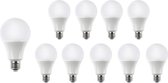 Spectrum - Voordeelpak 10 stuks - E27 LED lampen - Type A60 - 11,5W vervangt 75-100W - 3000K - warm wit licht