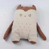 Cadeau baby - Knuffel - Knuffelkussen Uil - Sierkussen - Knuffel XL - Zachte knuffel 36 x 25 cm - Kinder kussen - Babykamer decoratie