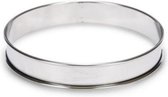 flan-ring 10 cm rvs zilver