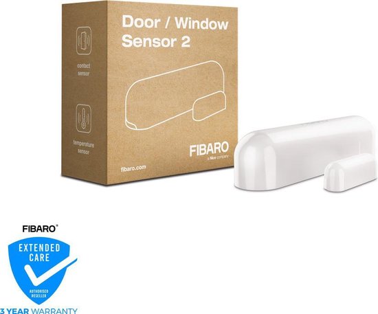 Foto: Fibaro deur raam sensor 2 magneetcontact sensor wit werkt met fibaro home centers homey en andere z wave controllers