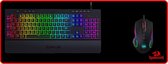 Redragon FPS Triple XL Set - RGB gaming toetsenbord, muis en muismat - Macrotoetsen - quick-fire button DPI  - Black Friday - cadeau voor gamers