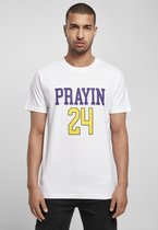 Urban Classics Heren Tshirt -XS- Prayin 24 Wit