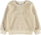 Name-it Meisjes Teddy Sweater Whitecap Gray