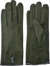 Juleeze Handschoenen Winter 8x24 cm Groen 100% Polyester Handschoenen Dames