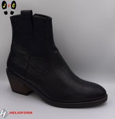 Helioform dames western laarsje, H238 zwart croco, Maat 38.5
