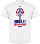 T-Shirt Angleterre Champions d'Europe 2021 - Wit - Enfants - 116