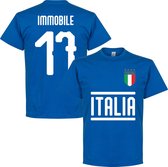 Italië Immobile 17 Team T-Shirt - Blauw - L
