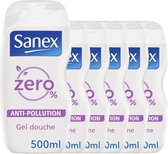 Sanex Douche Zero% Anti-Pollution 6 x 500ml