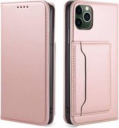 Samsung Galaxy S20 Plus Book Case Hoesje met Magnetische Sluiting - PU Leer - Pasjeshouder - TPU - Samsung Galaxy S20 Plus - Rose Goud