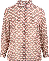 Promiss - Female - Hemd in voile met geometrische print  - Caramel