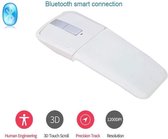 Elementkey F2 - Bluetooth Touch Flexibele Foldable Draadloze Muis – 1200 DPI + Inclusief batterijen - Wit