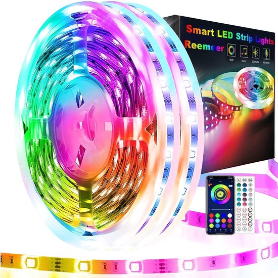 Led Strip - Led Strip 5 Meter Kleuren Led Strip Bluetooth - Led Strips – LED Strip... bol.com