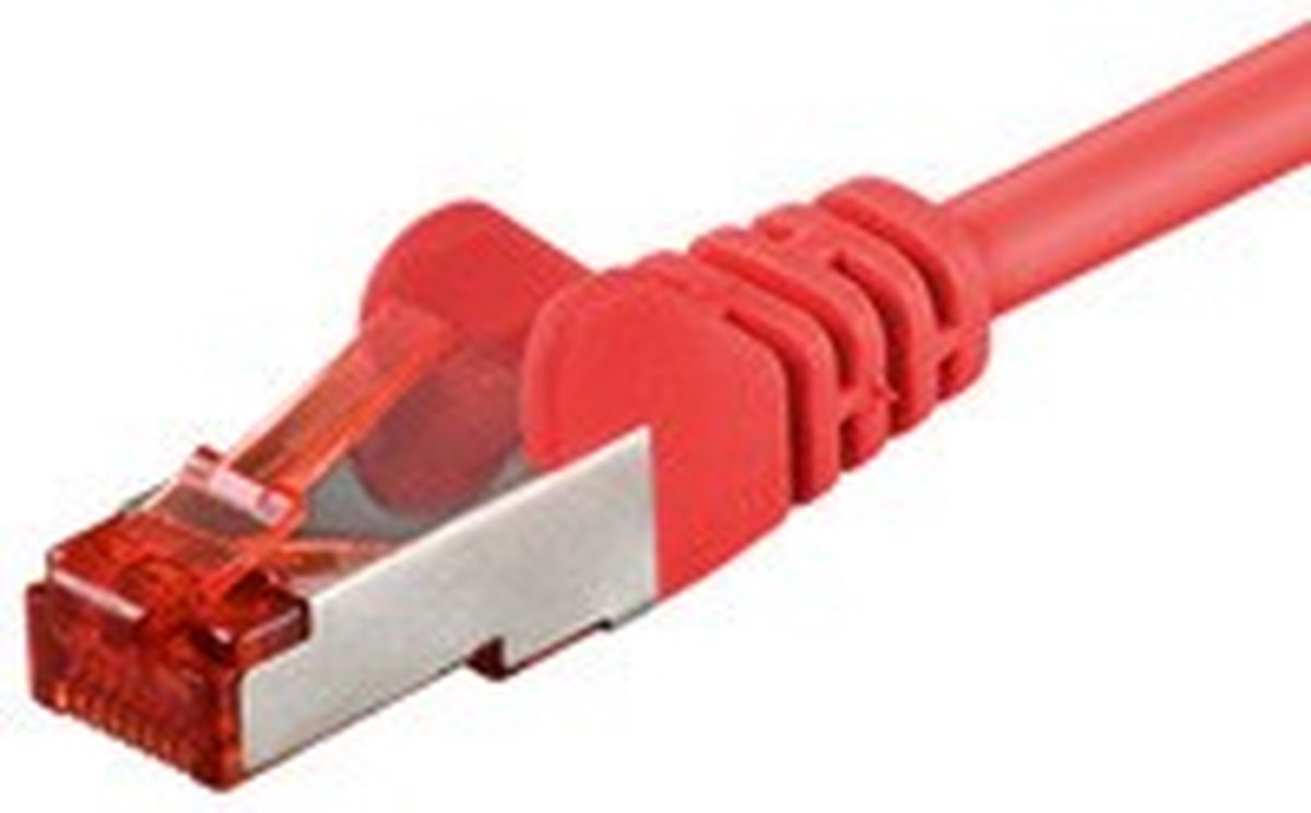 Danicom CAT6 S/FTP (PIMF) patchkabel - 10 meter rood - netwerkkabel - internetkabel - UTP kabel - RJ45 - 1000 mbit/s