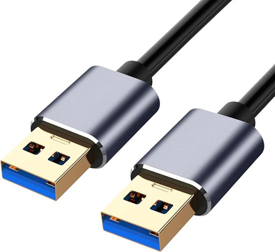 Everytech USB 3.0 male naar USB 3.0 male - Vergulde connectoren - 1.5 Meter  - 5Gbps -... | bol.com
