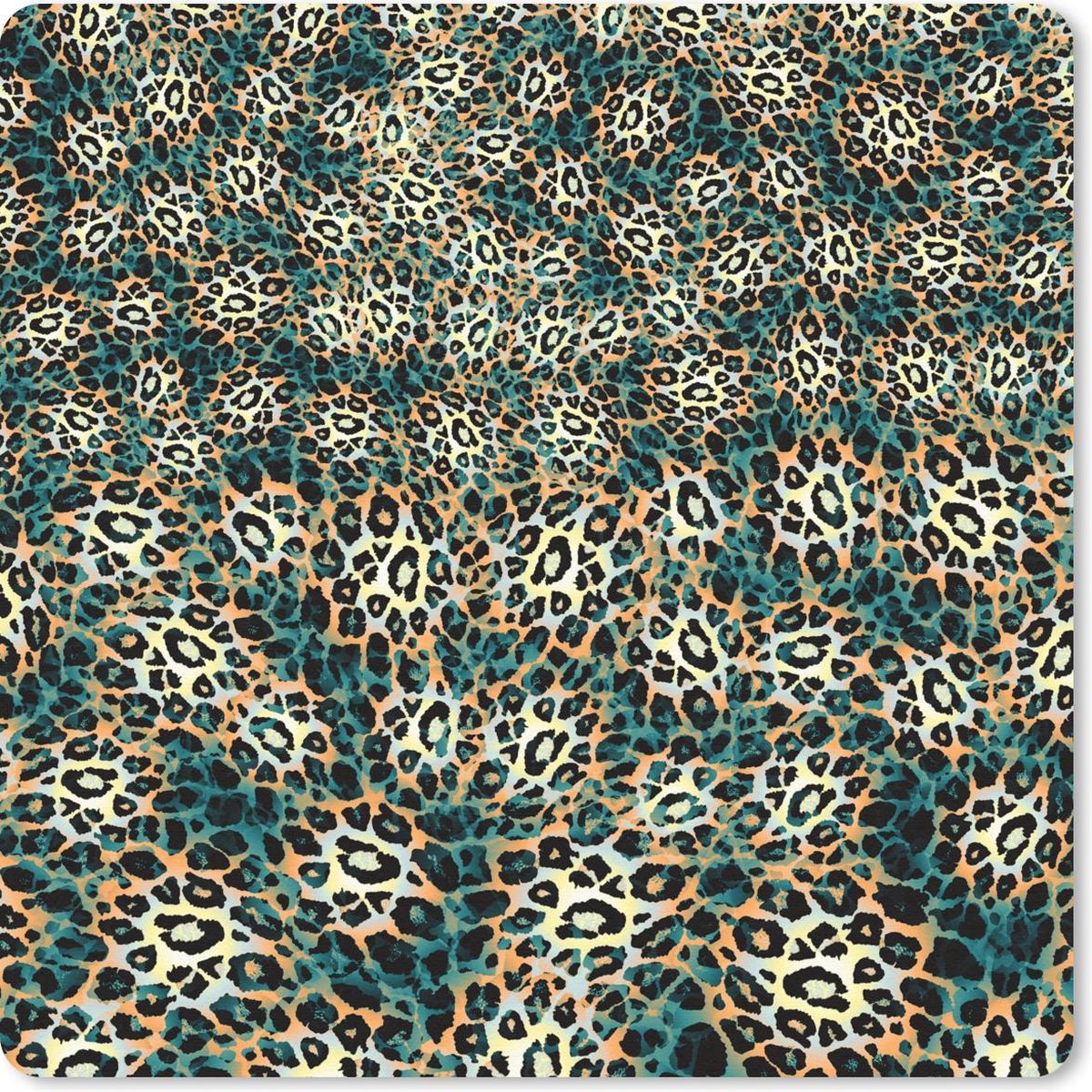 Muismat 20x20 cm - Mousepad Luipaardprint - Patronen - Wild - Muismatten