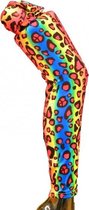 legging luipaard dames multicolor one size
