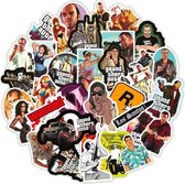 ProductGoods - 50 Stuks GTA Stickers - Muur Decoratie - Koffer Decoratie - Laptop Decoratie - Koelkast Decoratie - Stickervellen - Grand Theft Auto V Stickers