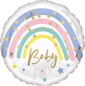 ballon Pastel Rainbow Baby folie 40 cm