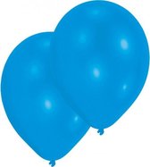 ballonnen blauw metallic 27,5 cm 25 stuks