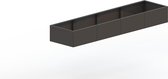 MySteel Gepoedercoat staal plantenbak Texas xxl 3200x800 Inclusief Bodemplaat - Kleur: RAL7016 (antraciet grijs) - Hoogte: 600mm