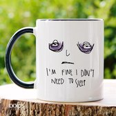 I don’t need to sleep  - Customized mokken en bekers - mokken met tekst - mokken - bekers - cadeautje - cadeau voor vrouw - cadeau vor man - keramiek servies - valentijn cadeautje voor haar -