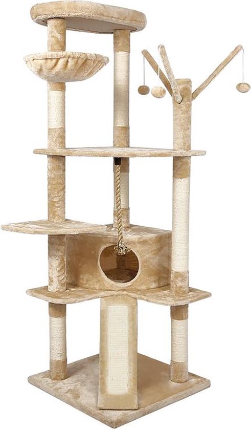NumberOne® Grote Krabpaal Voor Katten - Trappen - Ligplaatsen en Speeltjes