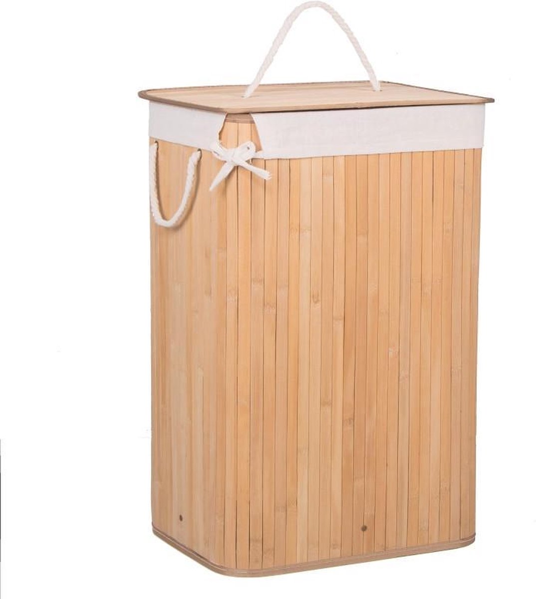 Goedkoopste Springos Wasmand | Met Deksel | Opvouwbaar | 72 Liter | Met Uitneembare Waszak | Wasmand