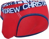 Andrew Christian Almost Naked Cotton Brief Rood - MAAT S - Heren Ondergoed - Slip voor Man - Mannen Slip