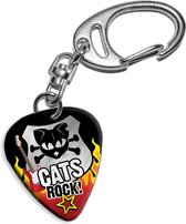 Plectrum sleutelhanger Cats Rock!
