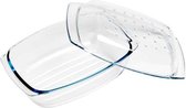 500° Grill En Drop Ovenschotel met Deksel - Ovenschaal met Deksel - 4,1l - 33x21x6cm