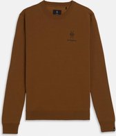 Silvercreek  Logo Crew Sweater  Mannen Beige Camel