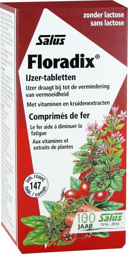 Salus Floradix IJzer-tabletten – Voedingssupplement ijzer – Bij vermoeidheid | bol.com