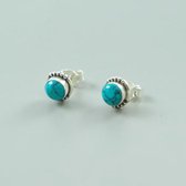 House of Jewels - Turquoise Oorbellen | Oorknoppen - 925 Zilver