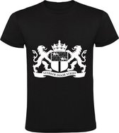 Rotterdam Stadswapen Heren t-shirt | Sterker door Strijd | feyenoord | Zwart