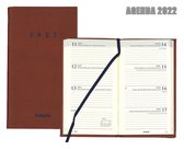 Brepols Agenda 2022 - Interplan - Terra - 9 x 16 cm - Donkerbruin