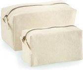 Westford Mill Canvas Accessory Case WM552 - Natural - S (17 x 9 x 7 cm)