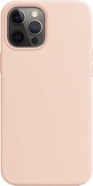 Geschikt voor: iPhone 12 Pro Max Siliconen Back Cover - Pink Sand