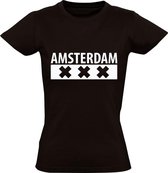 Amsterdam Dames t-shirt | ajax | Zwart