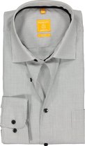 Redmond modern fit overhemd - zwart-wit geruit - Strijkvriendelijk - Boordmaat: 39/40
