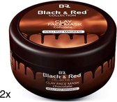 Black&Red Clay Mask - 2x Cacao kleimasker - CHOCOLATE CLAY FACE MASK - High quality face mask |Hoge Kwaliteit Kleimasker|exclusief product|Cacao anti age kleimasker|