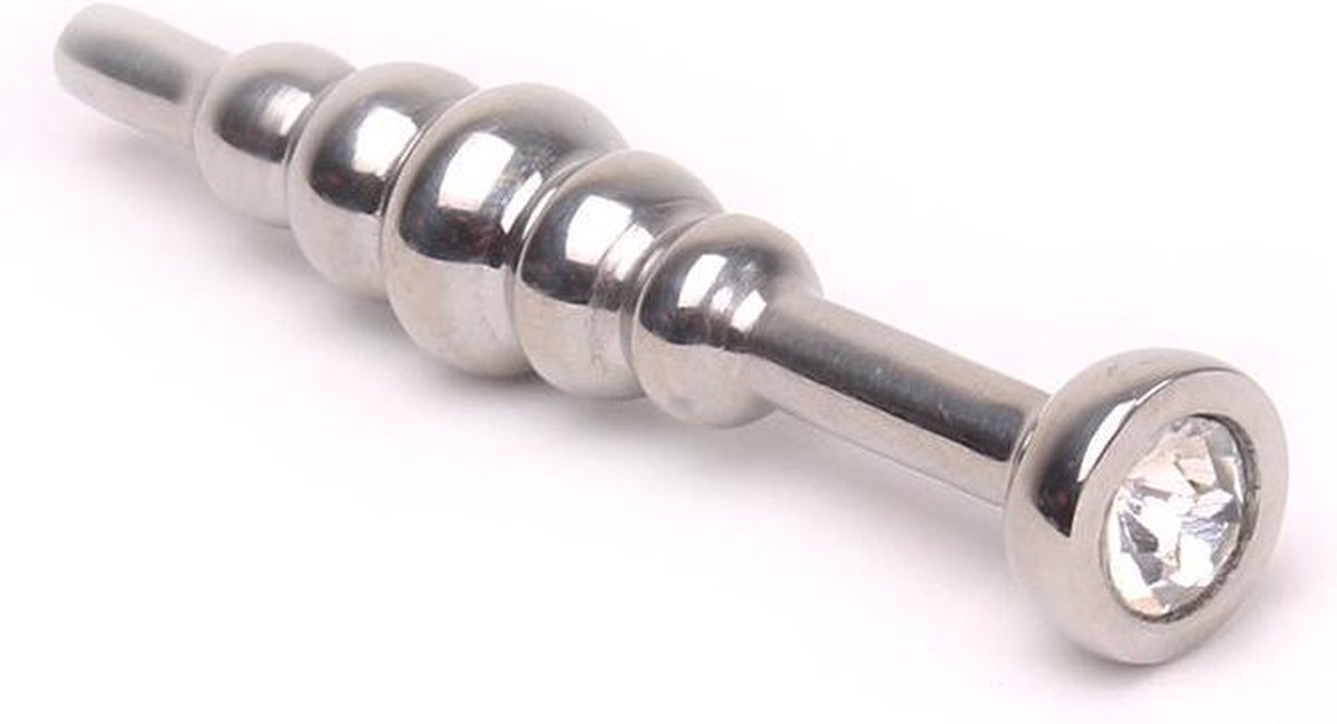 Goedkoopste Bolletjes dip stick penis plug met transparant kristal